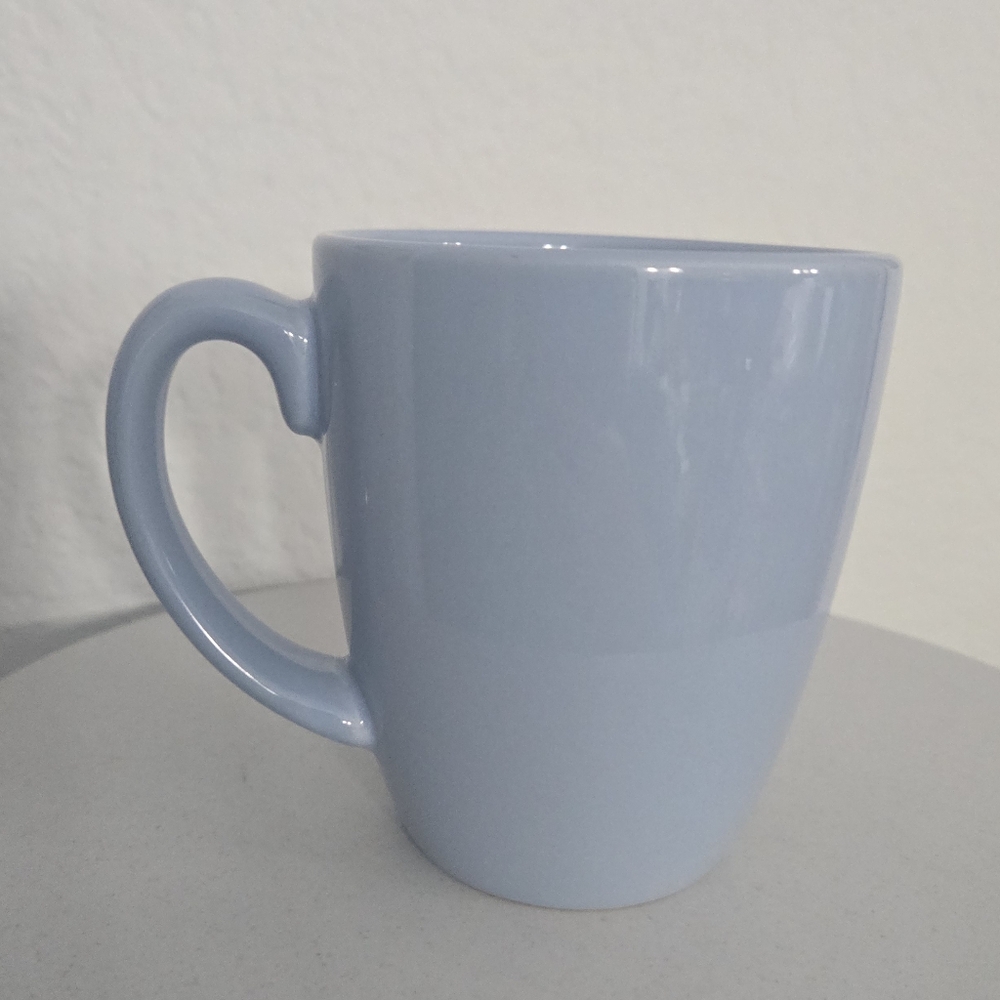 Corelle Stoneware Winter Ice Blue White 12oz Ceramic Coffee Tea Mug